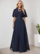 Sheath/Column Chiffon Mother Of The Bride Dresses With Appliques Lace