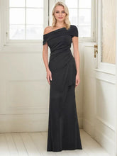 Elegant Asymmetrical Wrap Floor-Length Mother Of The Bride Dress