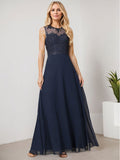 Sheath/Column Chiffon Mother Of The Bride Dresses With Appliques Lace