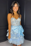 Sparkly A Line Red Strapless Corset Homecoming Dress To Impress