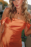Popular Orange Off-shoulder Homecoming Dresses To Impress